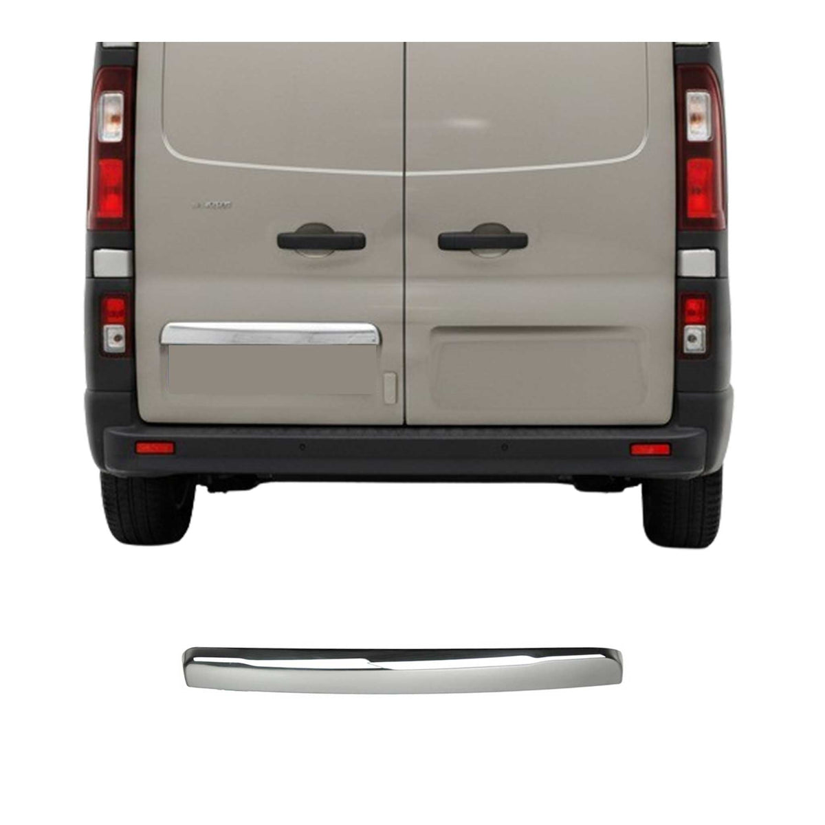 Heckklappe Kofferraumöffner Griff für Fiat Talento 2016-2024 Edelstahl Chrom