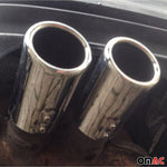 Auspuffblende Endrohr für Audi TT 80 90 100 200 Quattro Edelstahl Chrom 76mm 2x