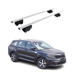 Dachträger Grundträger für Kia Sorento MQ4 2021-2026 75kg Stahl Silber 2 tlg