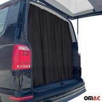 Maß Gardinen Sonnenschutz für Mercedes Sprinter H1 Heckklappe Vorhänge Schwarz