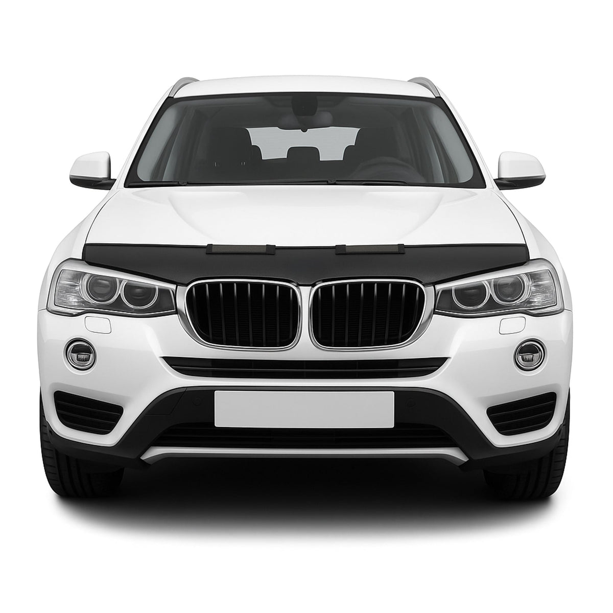 Haubenbra Steinschlagschutz Bonnet Bra für BMW X3 F25 2010-2017 Schwarz Halb