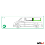 Seitenfenster Sicherheitsglas für MAN TGE 2017-2026 Auto Links L2 Schwarz
