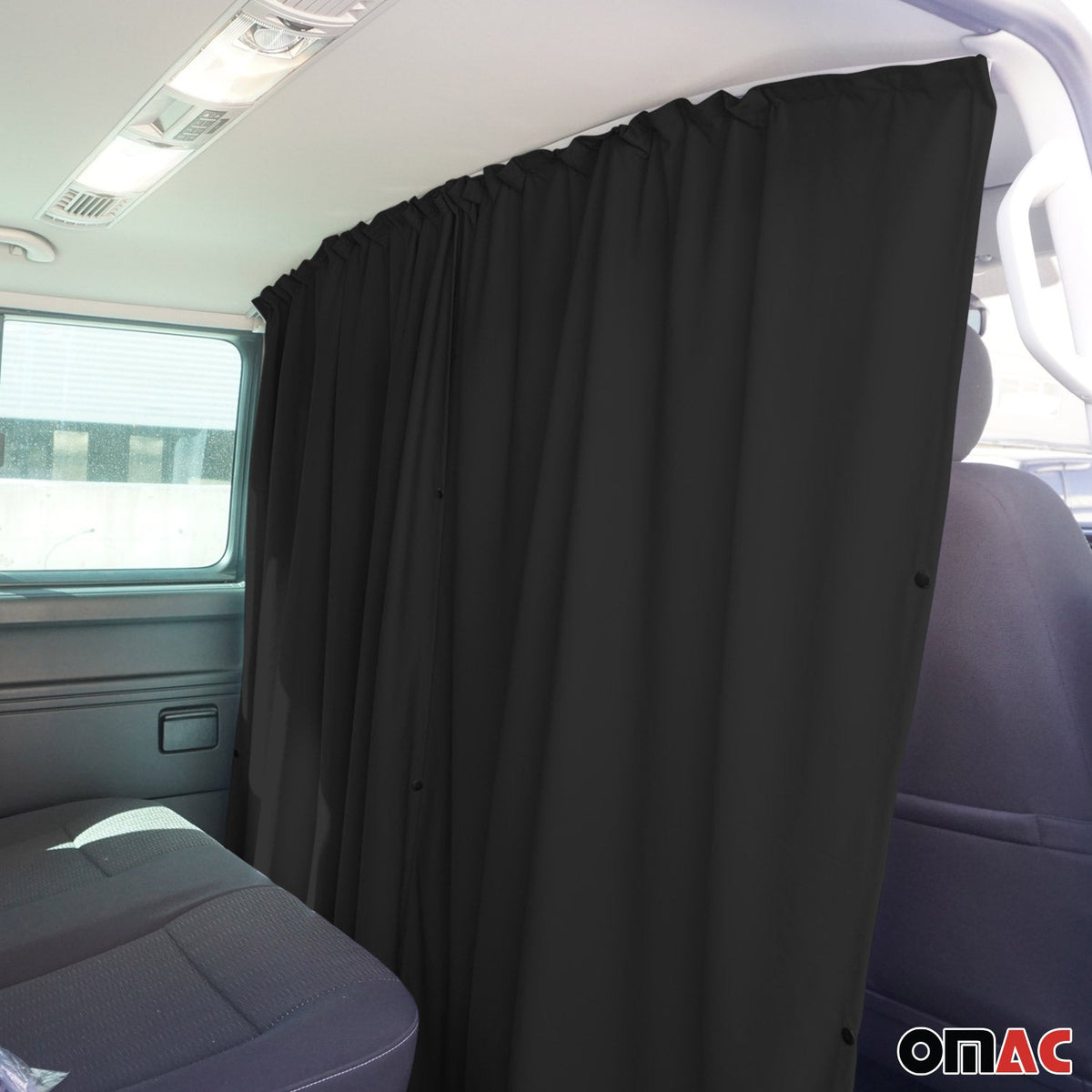Maß Gardinen für Renault Master H3 Fahrerhaus Abtrennung Sonnenschutz Schwarz