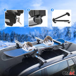 Menabo Skiträger Snowboardträger Universal Abschließbar Schwarz 2x