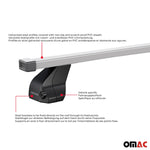 Menabo Dachträger für BMW 1er E87 E81 2004-2011 75kg Stahl Grau 2x