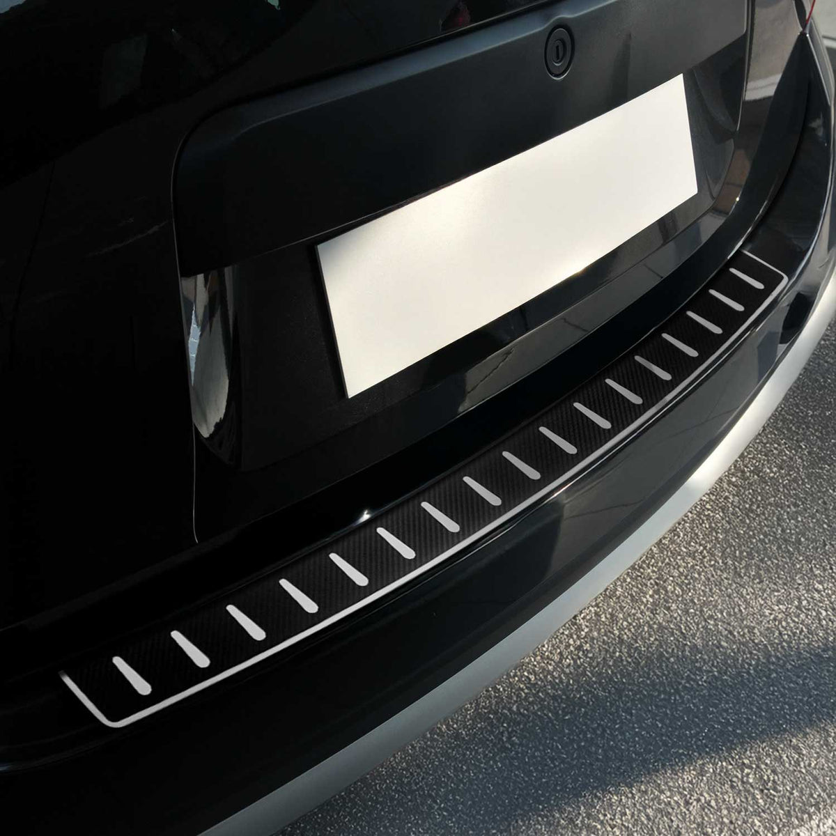 Ladekantenschutz Stoßstange für Dacia Duster 2010-2017 Edelstahl carbon foliert