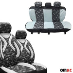 Schonbezüge Sitzbezüge für Renault Megan Clio Laguna Grau Vorne+Hinten 1+1+3
