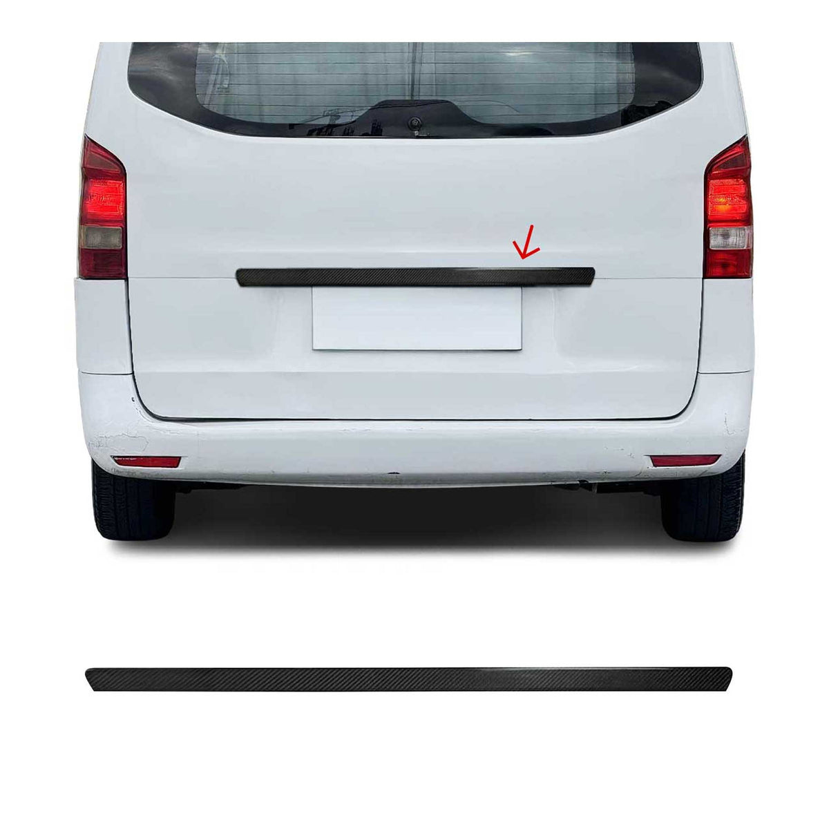 Heckklappe Kofferraumöffner für Mercedes Vito W447 2014-2026 Kohlefaser Carbon