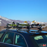 Menabo Skiträger Snowboardträger Universal Abschließbar Schwarz 2x