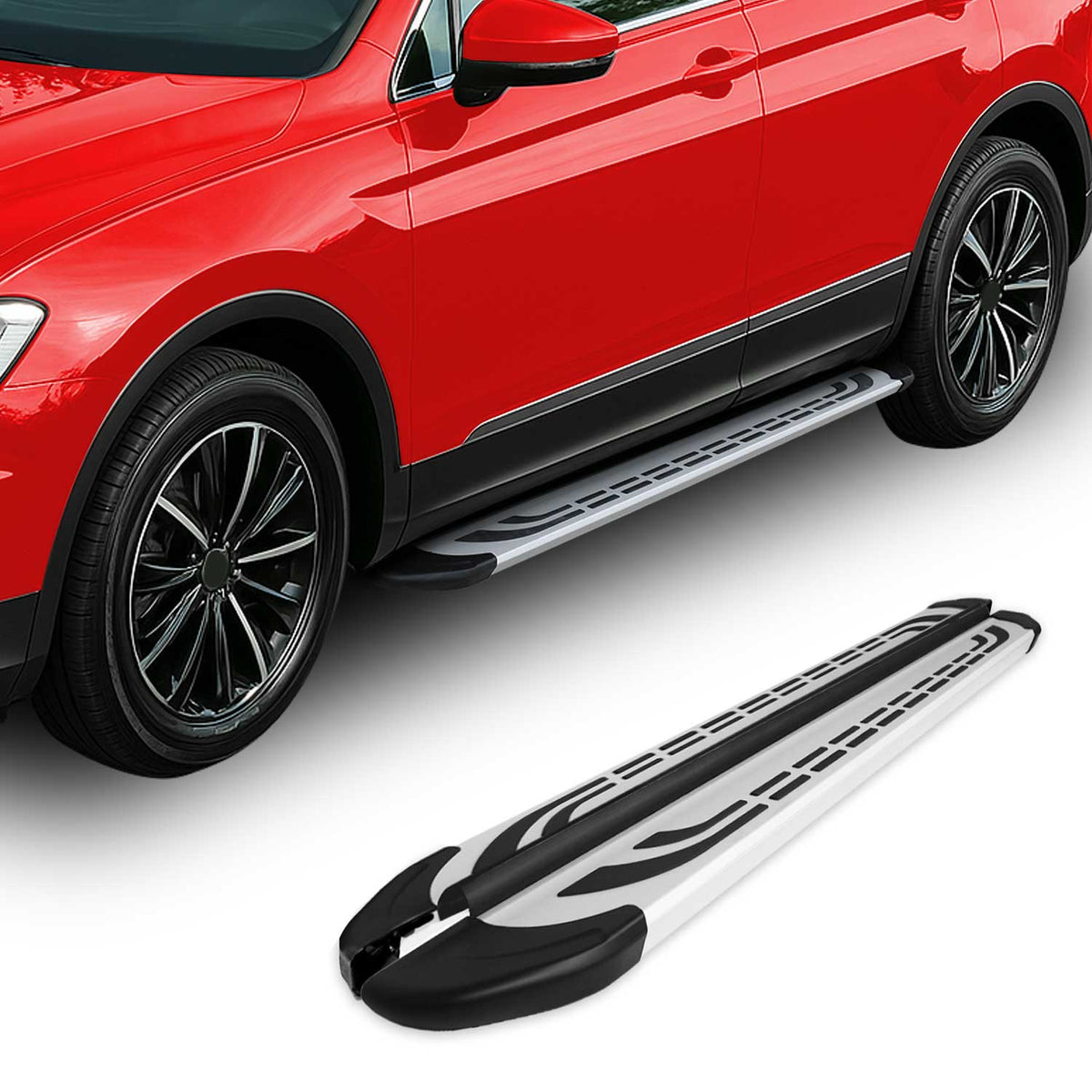 Alu Trittbretter Seitenschweller Seitenbretter für Suzuki Vitara 2015-2026 Grau