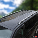 Dachreling für Opel Combo 2011-2019 Fiat Doblo 2010-2021 L2 Langer Alu Grau