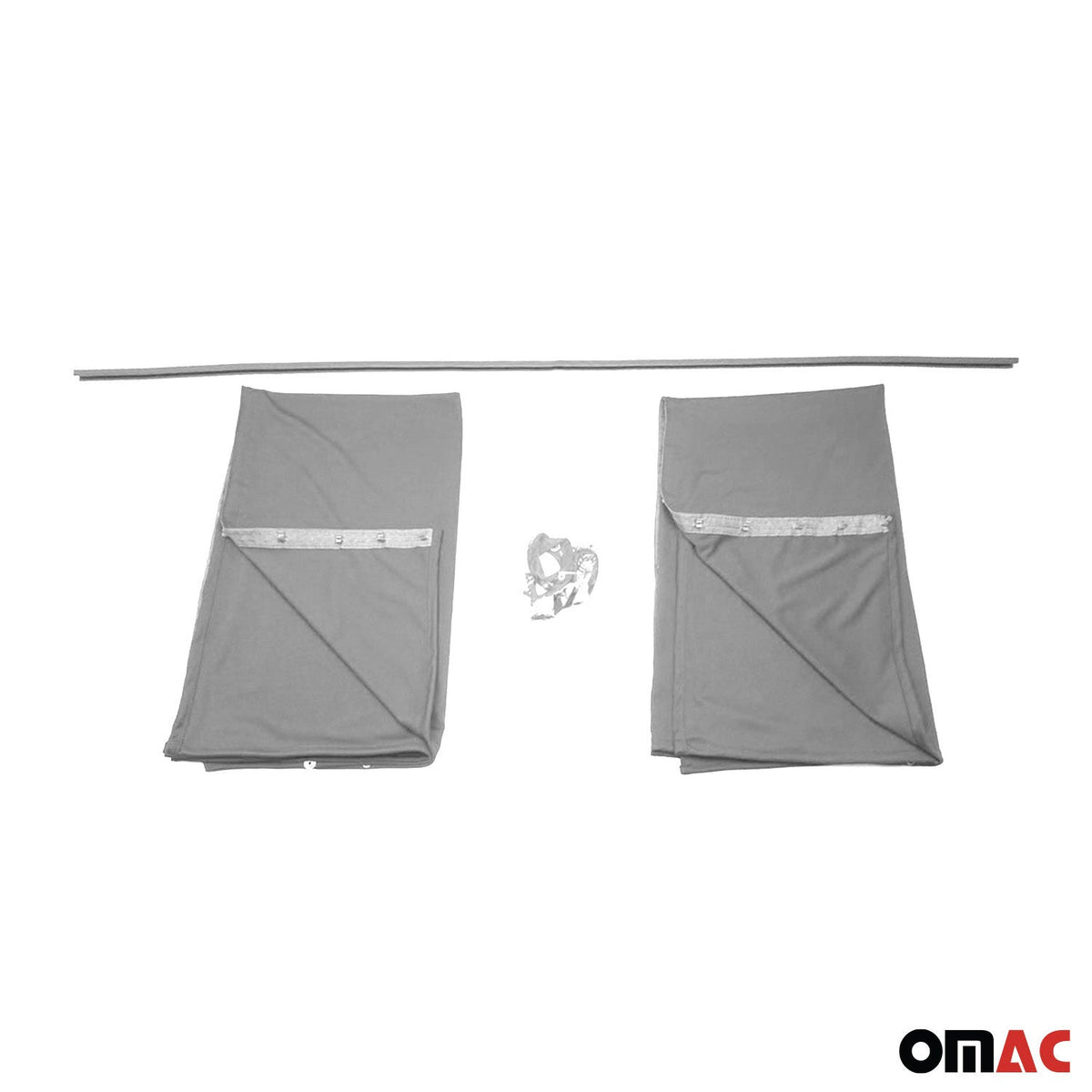 Maß Gardinen für Peugeot Rifter Fahrerhaus Abtrennung Sonnenschutz Grau