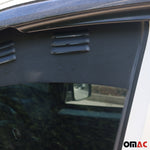 Lüftungsgitter Be & Entlüftung für Citroen Nemo 2008-2017 Aluminium Schwarz 2tlg
