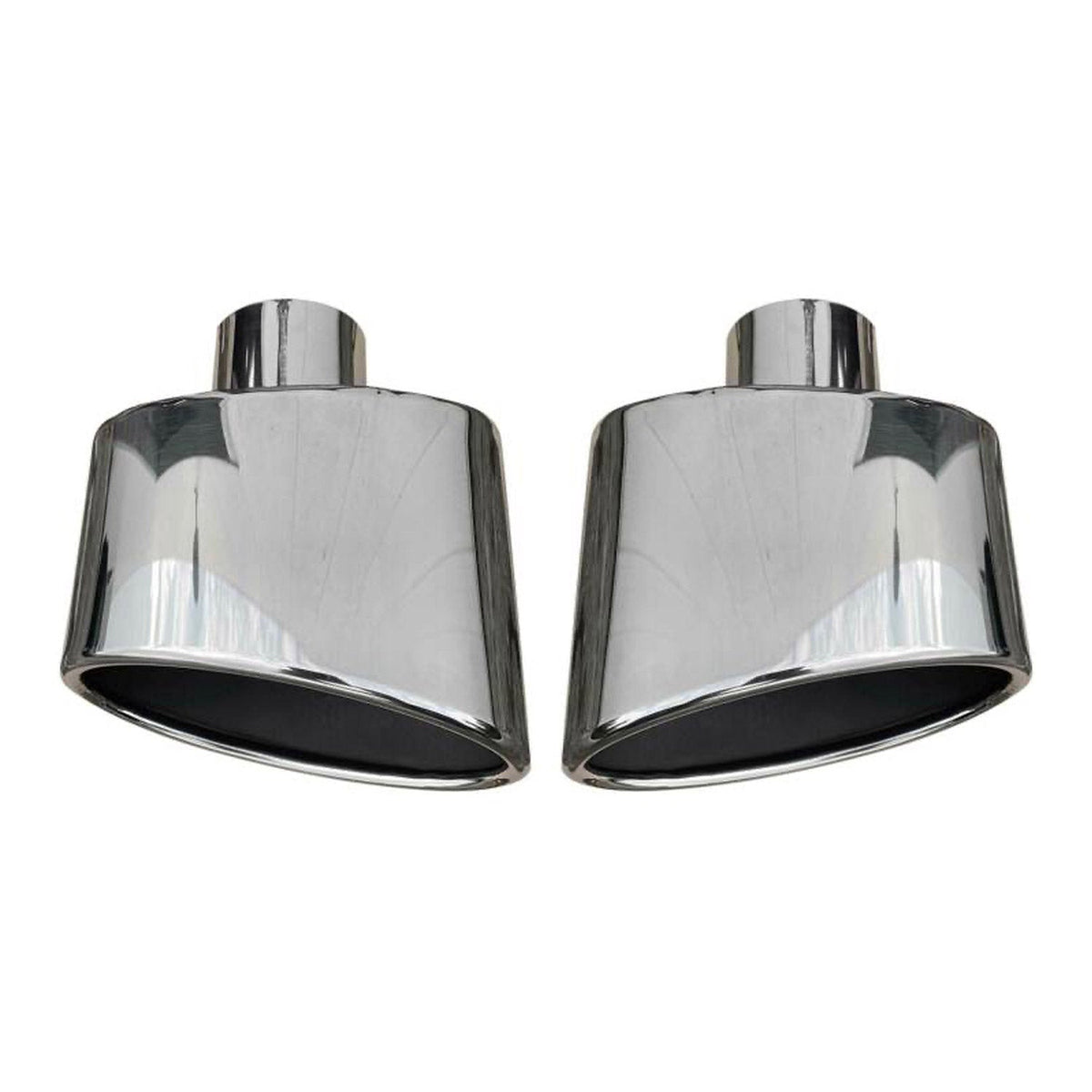 Auspuffblende Endrohr für VW Golf 2012-2019 Edelstahl Chrom 2x