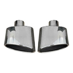 Auspuffblende Endrohr für VW Golf 2012-2019 Edelstahl Chrom 2x