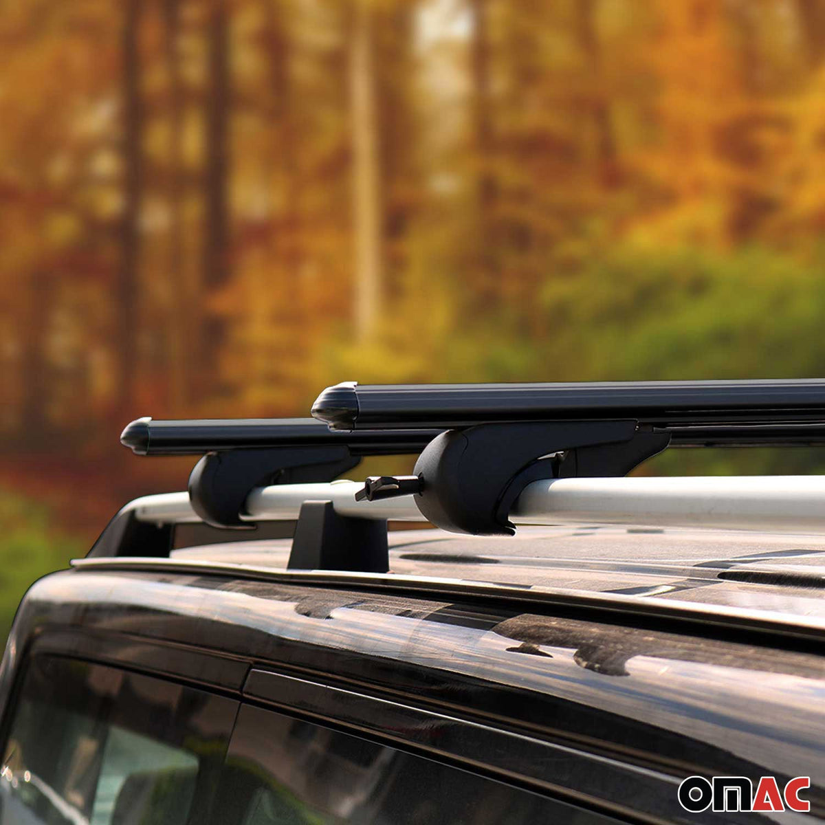 Dachträger für VW Golf Alltrack Variant 2012-2019 Gepäckträger Alu Schwarz 2x