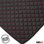 Kofferraumwanne Kofferraummatte PU-Leder für Dacia Duster 2010-2017 Schwarz Rot