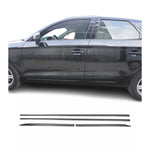 Seitentürleiste Türschutzleiste für Skoda Yeti Scala Rapid Chrom Stahl Dunkel 4x