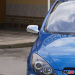 Spiegelkappen Spiegelabdeckung für Peugeot 407 2004-2010 Chrom ABS Silber 2tlg Namma Markt