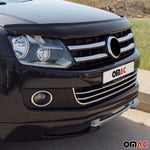 Kühlergrill Leisten Grillleisten für VW Amarok 2010-2016 Edelstahl Chrom 2tlg
