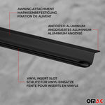 Sonnensegel Kedereinzug Kederschiene Kederleiste für VW T5 T6 ab 2003 L2 Schwarz