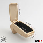 Mittelarmlehne Armlehne für Renault Fluence 2010-2018 PU-Leder ABS Beige