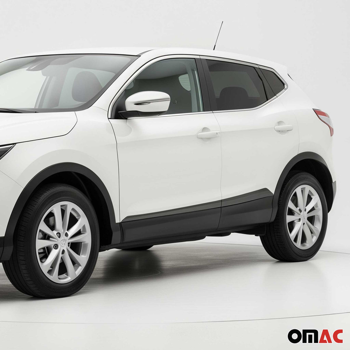 Seitentürleiste Türschutzleiste für Nissan Qashqai J11 2014-2021 Chrom Dunkel 4x