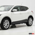 Seitentürleiste Türschutzleiste für Nissan Qashqai J11 2014-2021 Chrom Dunkel 4x