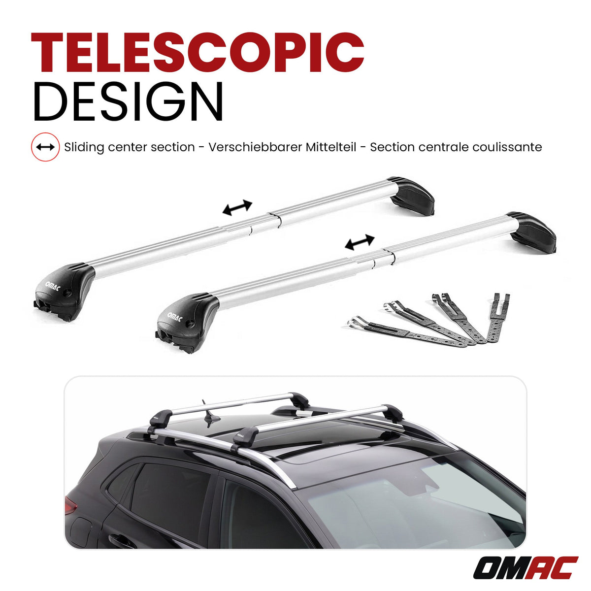 Dachträger für BMW 5er Touring E34 E39 E61 1991-2011 5 tür 100kg Alu ABE Silber