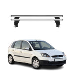 Menabo Dachträger Grundtäger für Ford Fiesta 2002-2008 5tür 50kg Alu Silber 2x