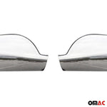 Spiegelkappen Spiegelabdeckung für Peugeot 407 2004-2010 Chrom ABS Silber 2tlg Namma Markt