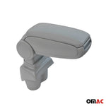 Mittelarmlehne Armlehne Mittelkonsole für VW Touran 2003-2015 PU-Leder ABS Grau