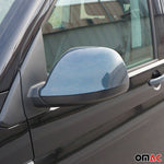 Spiegelkappen Spiegelabdeckung für VW Transporter T5 2009-2015 Echt Carbon Blau