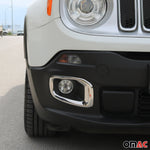 Nebelscheinwerfer Rahmen Chrom für Jeep Renegade 2014-2019 Edelstahl 2x