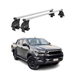Menabo Dachträger Grundtäger für Toyota Hilux 2015-2026 50kg Stahl Silber 2 tlg