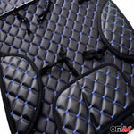 Schonbezug Sitzauflage für Citroen C3 Aircross C5 Aircross PU-Leder Schwarz Blau