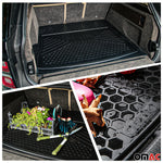 Fußmatten & Kofferraumwanne Set für Renault Kadjar Antirutsch Universal Schwarz