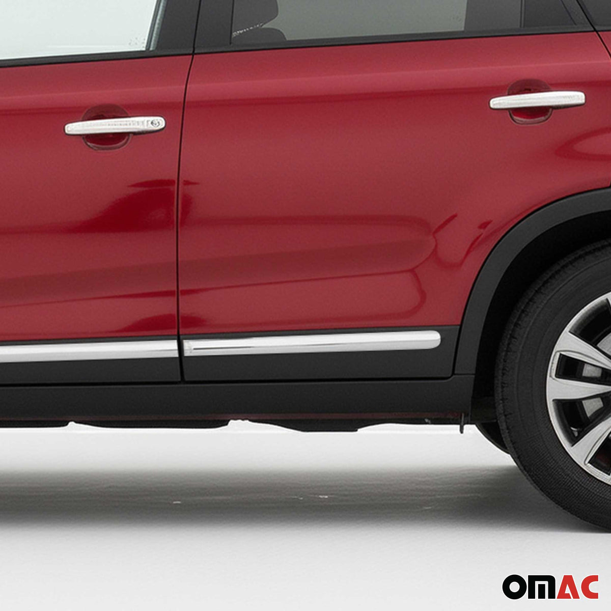 Seitentürleiste Türleisten Türschutzleiste für Kia Sorento 2009-2013 Chrom 4x