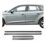 Türschutzleiste Seitentürleiste für Seat Ibiza 2008-2017 Chrom Stahl Dunkel 4x