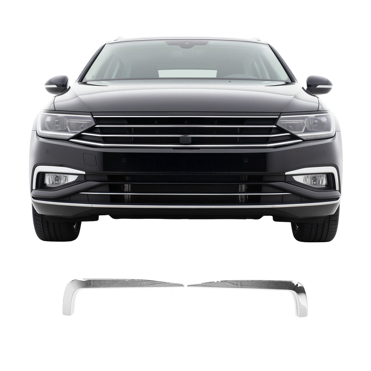 Nebelscheinwerfer Rahmen Chrom für VW Passat B8 2019-2021 Edelstahl 2x