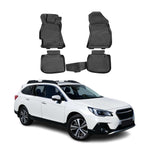 Fußmatten für Subaru Outback 2015-2019 3D Passform Hoher Rand Gummi Schwarz TPE