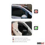 4x Windabweiser Regenabweiser für Seat Ibiza 2002-2008 Acryl Dunkel