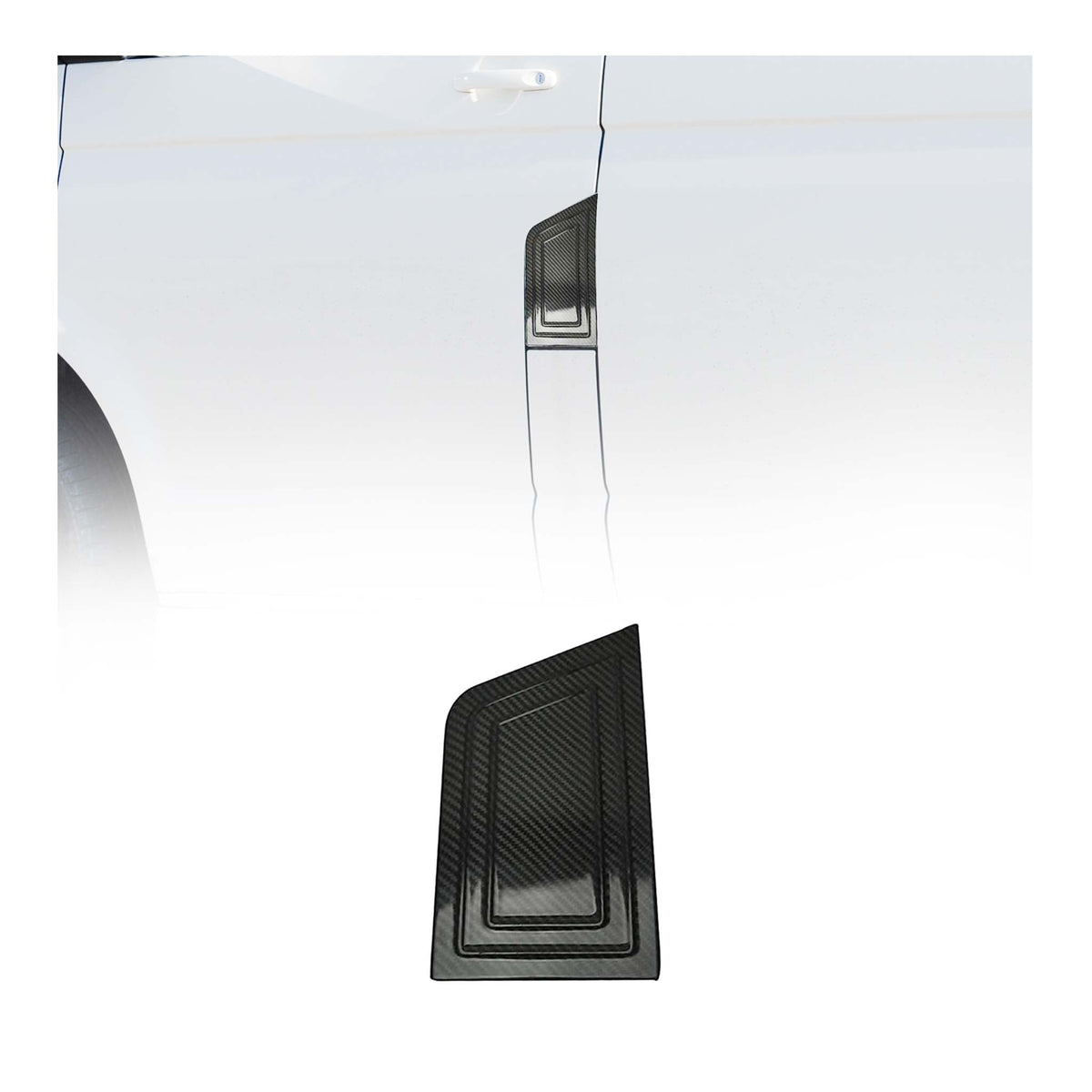 Tankdeckel Blenden Tankklappe für VW Transporter T5 2003-2015 Kohlefaser Carbon