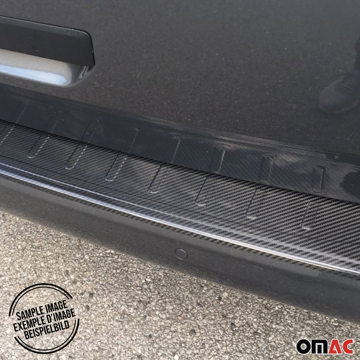 Ladekantenschutz Stoßstange für VW Passat B7 Limo 2010-2014 Echt Carbon Schwarz