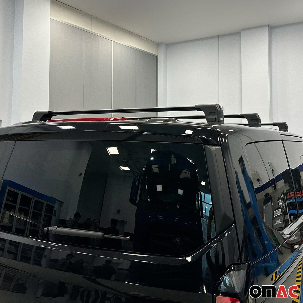 Dachträger für Ford Transit Custom / Tourneo Custom 2023-2026 75kg Schwarz 3 tlg