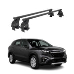 Menabo Dachträger für Suzuki SX4 S-Cross mk2 2016-2021 FL 50kg Stahl Schwarz 2x