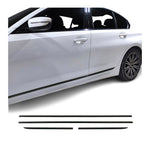Seitentürleiste Türschutz für Mercedes C Klasse W204 2007-2015 Alu Schwarz 4x
