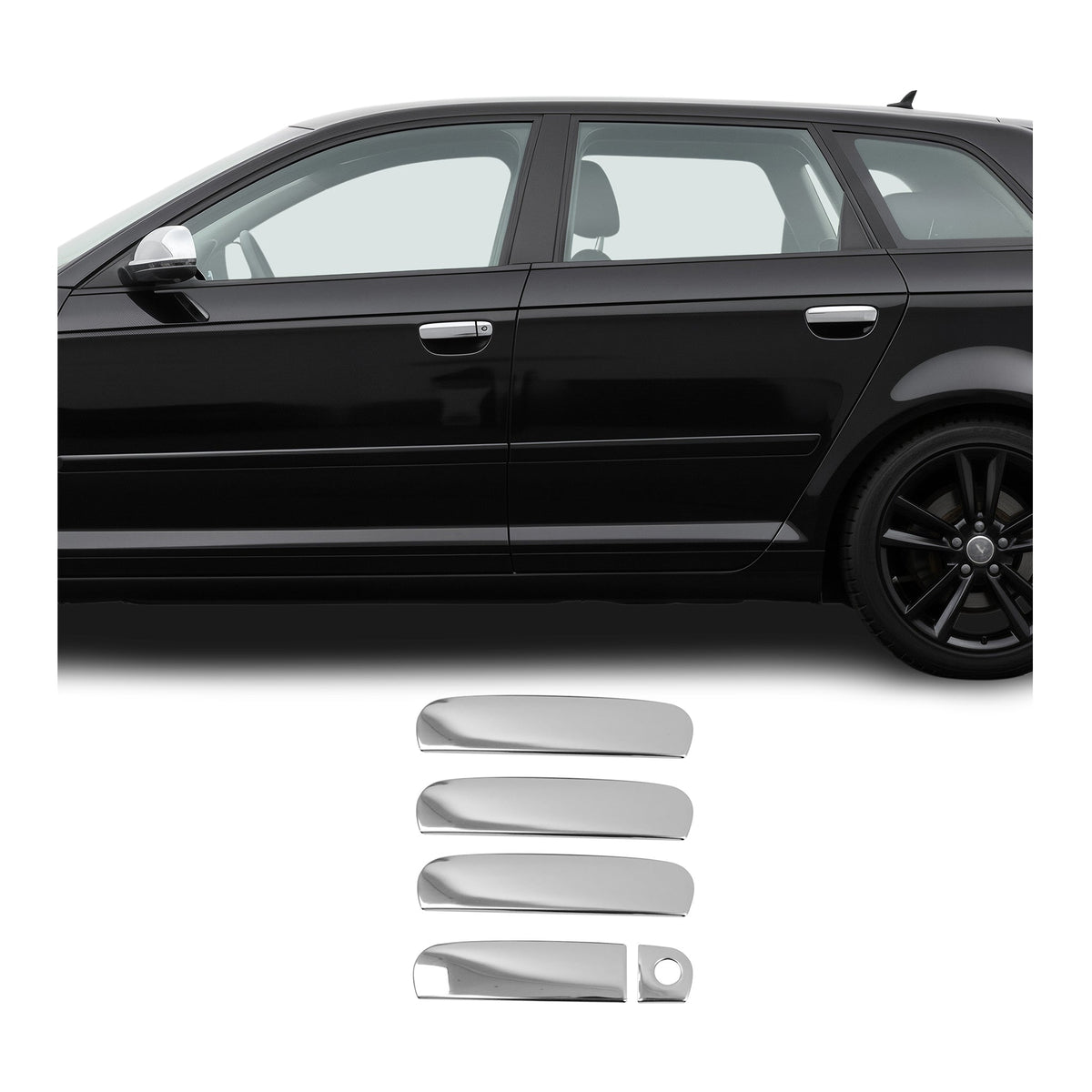 Türgriff Blende Türgriffkappen für Audi A4 B6 B7 Stufenheck 2001-2008 Chrom 5x