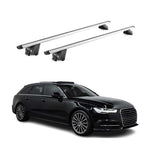 Dachträger Grundtäger für Audi A6 C7 Avant 2011-2018 100kg Alu Silber 2 tlg ABE