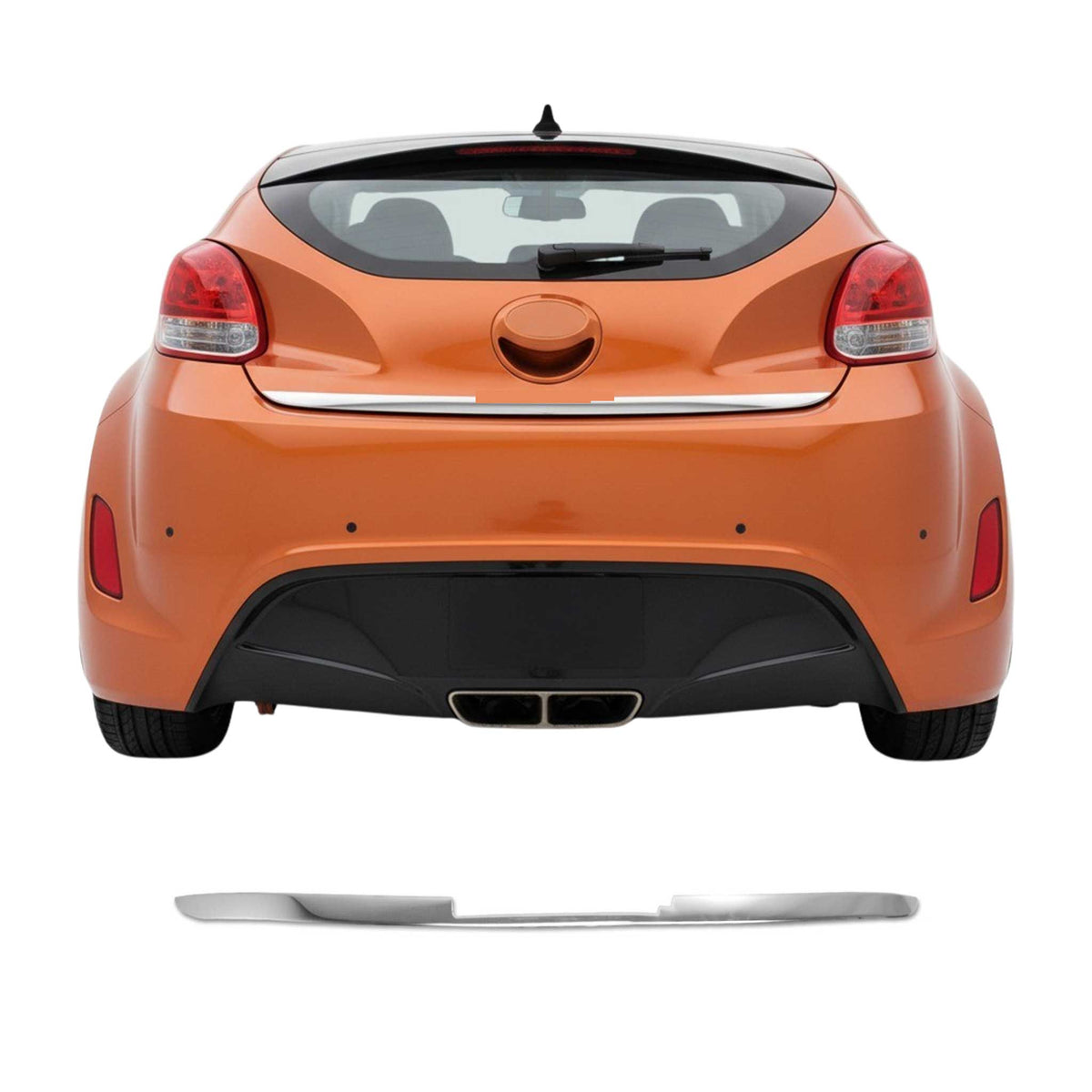 Kofferraumleiste Heckleiste für Hyundai Veloster 2011-2017 Edelstahl Chrom